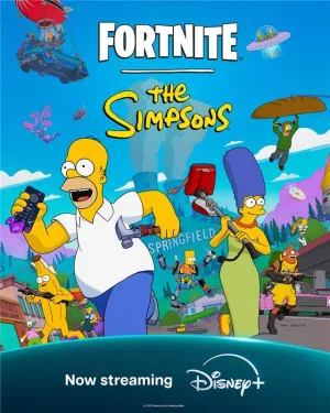Постер сериала Симпсоны в Фортнайт